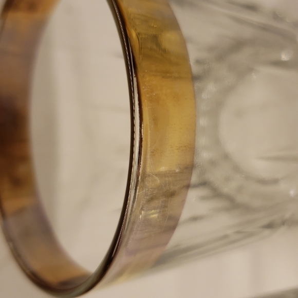 vintage Libbey Set of 4 clear gold band tumblers 22K gold trim 3"Diam x 3.5"h - Picture 4 of 10